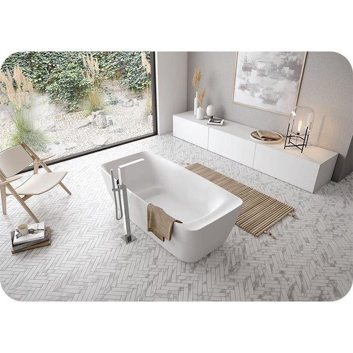 Toto PJY1724PWEU#GW- TOTO Flotation Freestanding Soaker Tub with RECLINE COMFORT Gloss White