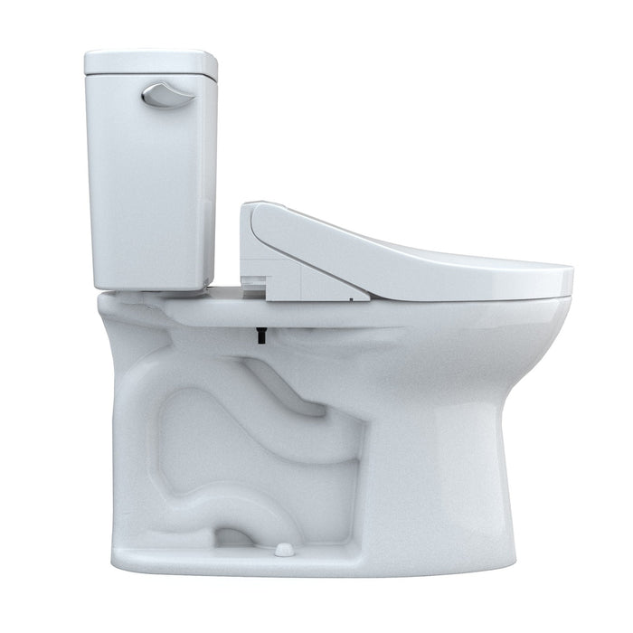 TOTO Drake Washlet+ Two-Piece 1.28 GPF Toilet with C5 Bidet Seat, 10" Rough-In, Cotton White