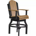 LuxCraft Bar Height Adirondack Swivel Chair in cedar black