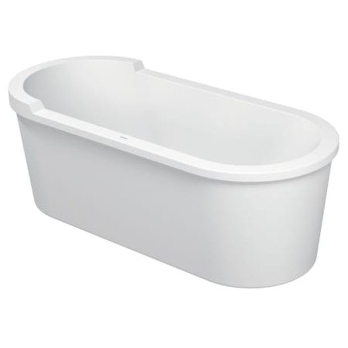 Duravit Starck 71" Free Standing Acrylic Soaking Tub with Center Drain and Overflow 700010000000090