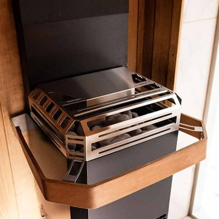 Saunum AIR L 13 Sauna Heater Air Series, 13kW Sauna Heater with Climate Equalizer, Black