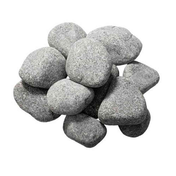 Sauna Heater Stones, Rounded Olivine, 5-10cm, 33lbs (5 boxes)