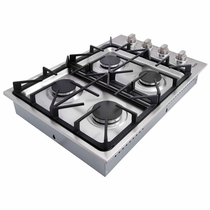 Thor Kitchen 30-Inch Professional Drop-In Gas Cooktop with Four Burners in Stainless Steel (TGC3001)