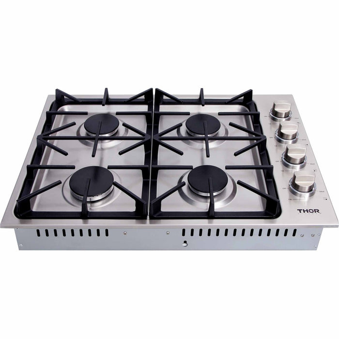 Thor Kitchen 30-Inch Professional Drop-In Gas Cooktop with Four Burners in Stainless Steel (TGC3001)