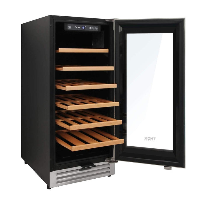 Thor Kitchen 15” Built-in Wine Cooler with 33-Bottle Capacity and Sabbath Mode (TWC1501)