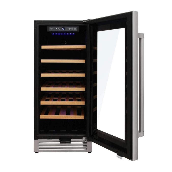 Thor Kitchen 15” Built-in Wine Cooler with 33-Bottle Capacity and Sabbath Mode (TWC1501)