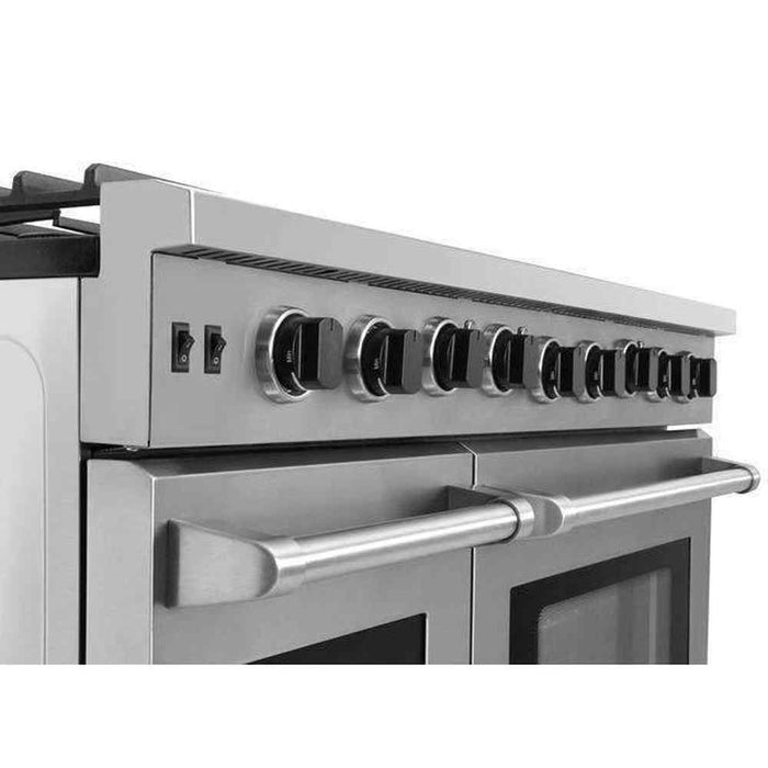 Thor Kitchen 48-Inch 6.8 cu. ft. Double Oven Gas Range in Stainless Steel (LRG4807U)