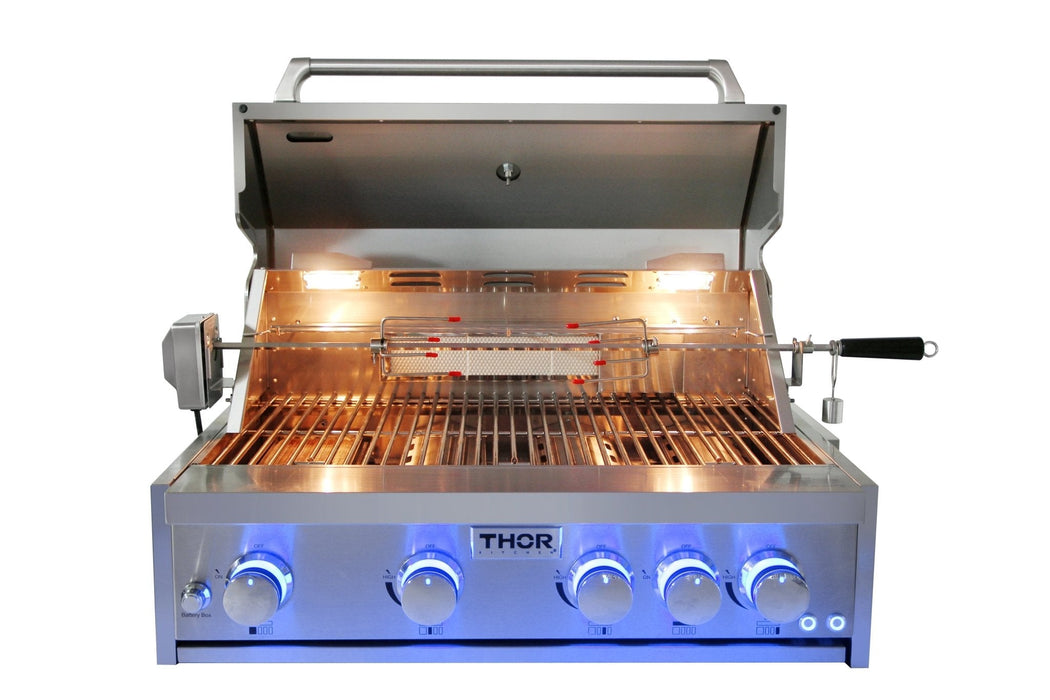 Thor Kitchen 32-Inch Pro Style Built-In Liquid Propane Grill (MK04SS304)