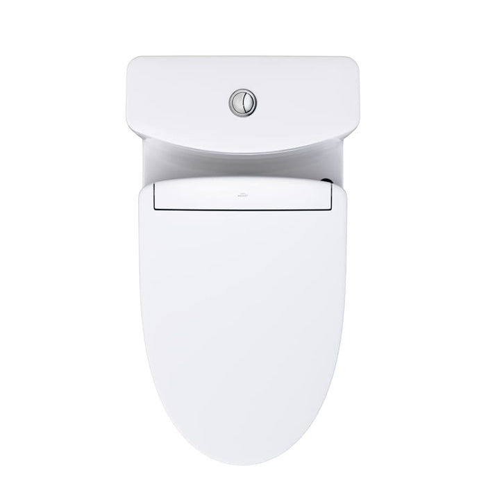 TOTO Washlet+ Aquia IV One-piece Elongated Dual Flush 1.28 And 0.9 GPF Toilet And Washlet S5 Bidet Seat