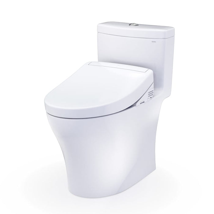 TOTO Washlet+ Aquia IV One-piece Elongated Dual Flush 1.28 And 0.9 GPF Toilet And Washlet S5 Bidet Seat