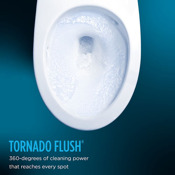 TOTO Washlet+ Aquia IV One-piece Elongated Dual Flush 1.28 And 0.9 GPF Toilet And Washlet S5 Bidet Seat