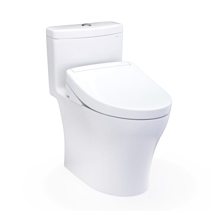 TOTO Washlet+ Aquia IV One-piece Elongated Dual Flush 1.28 And 0.9 GPF Toilet And Washlet S5 Bidet Seat