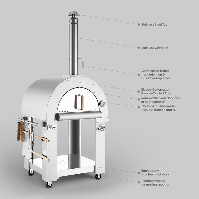 Empava PG01 Outdoor Wood Fired Pizza Oven