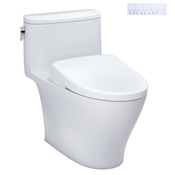 TOTO WASHLET+ Nexus One-Piece Toilet with Auto Flush S7A Bidet Seat, Cotton White