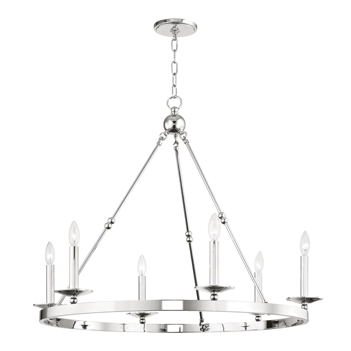 Hudson Valley Lighting Allendale Chandelier, 6 Light, 35.75 in. Wide