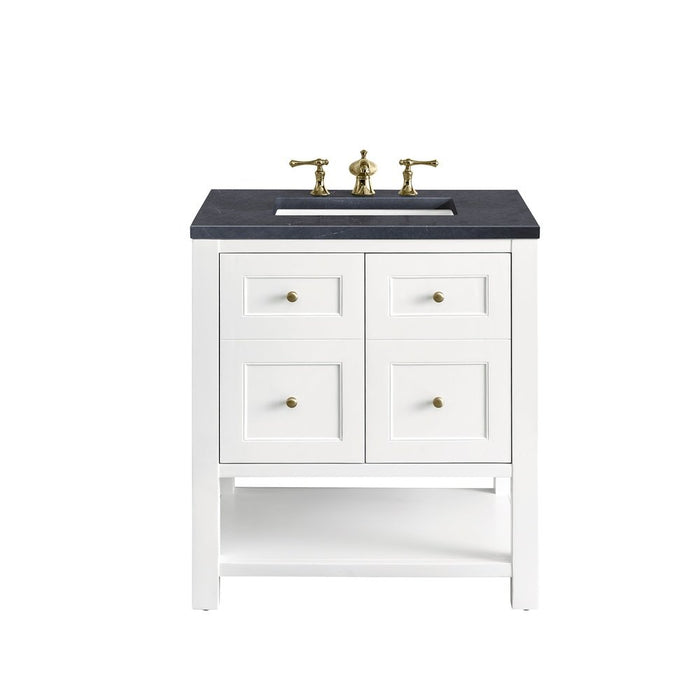 James Martin Vanities Breckenridge 30" Single Vanity, Bright White w/ 3 CM Top