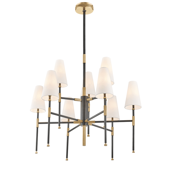 Hudson Valley Lighting Bowery Chandelier, 9 Light, 34 in. Wide