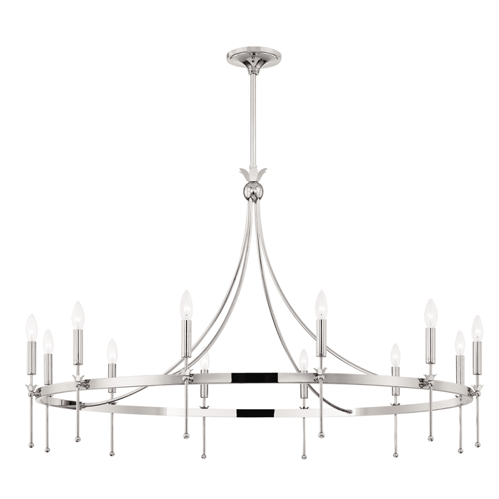 Hudson Valley Lighting Gates Chandelier, 12 Light, 50.5 in. Wide