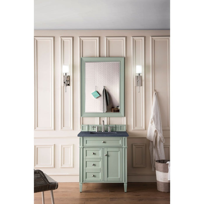 James Martin Vanities Brittany 30" Single Vanity, Sage Green w/ 3 CM Top