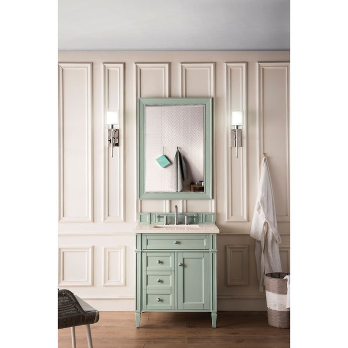 James Martin Vanities Brittany 30" Single Vanity, Sage Green w/ 3 CM Top