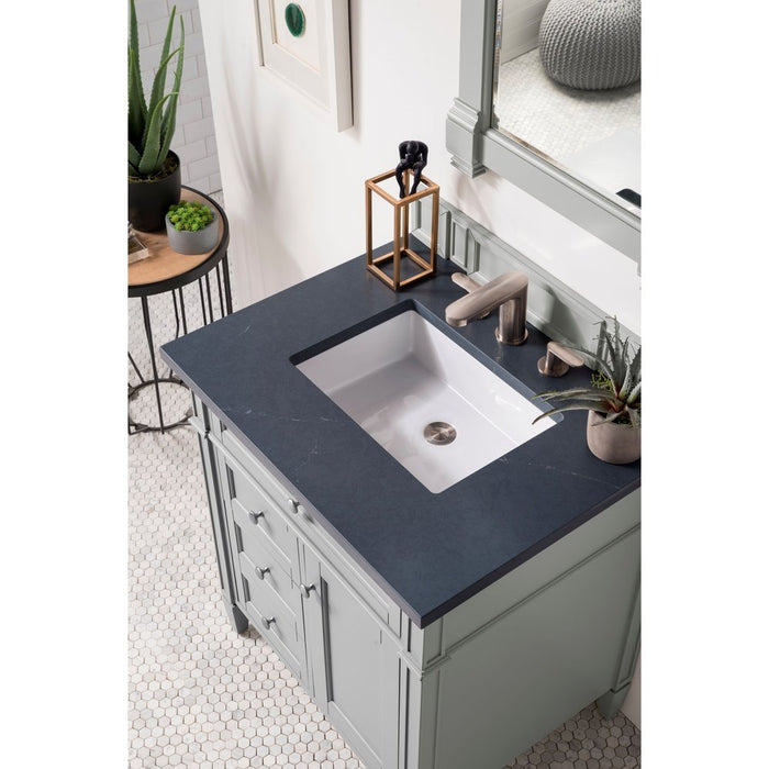 James Martin Vanities Brittany 30" Single Vanity, Urban Gray w/ 3 CM Top