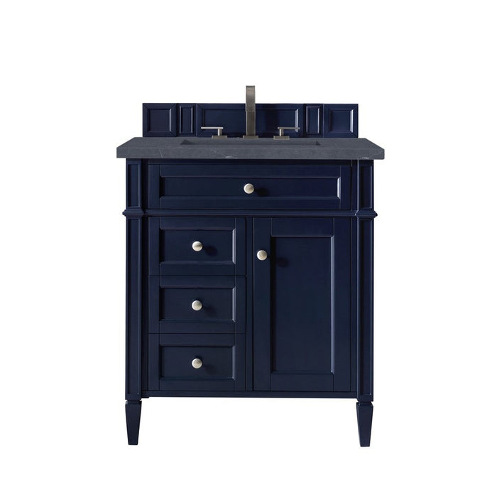 James Martin Vanities Brittany 30" Single Vanity, Victory Blue w/ 3 CM Top