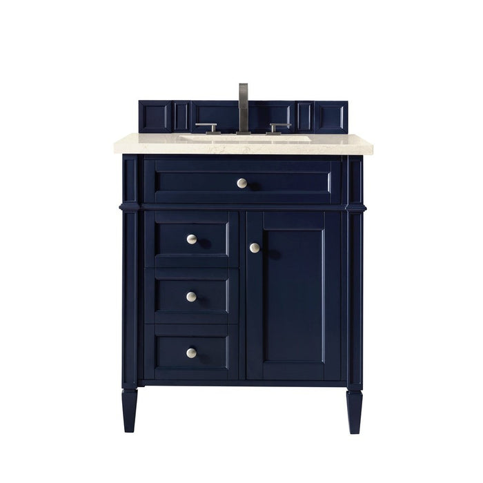 James Martin Vanities Brittany 30" Single Vanity, Victory Blue w/ 3 CM Top