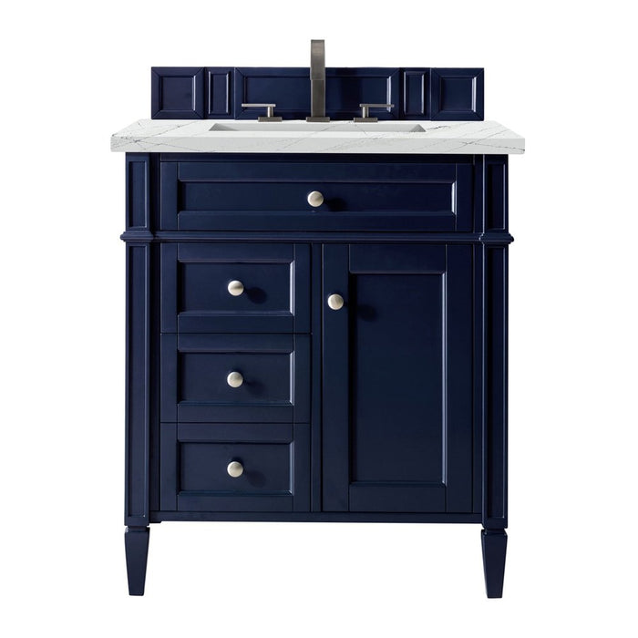 James Martin Vanities Brittany 30" Single Vanity, Victory Blue w/ 3 CM Top