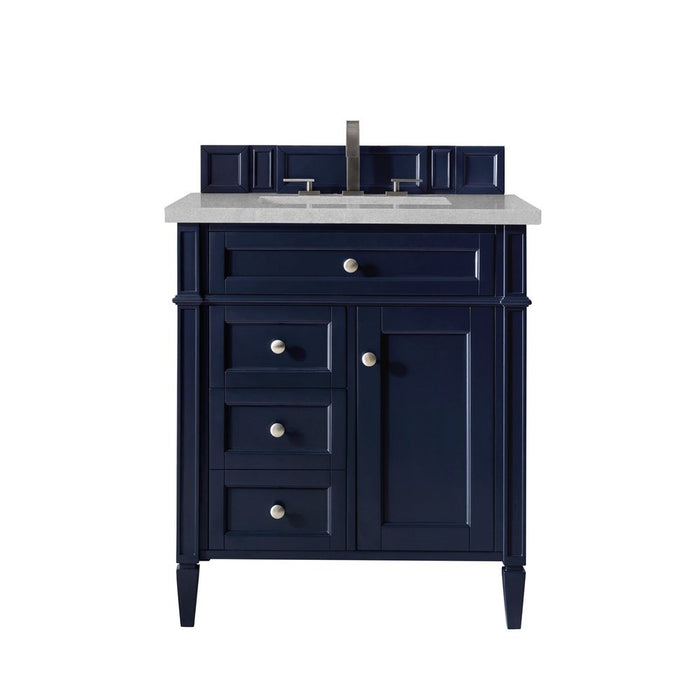 James Martin Vanities Brittany 30" Single Vanity, Victory Blue w/ 3 CM Top